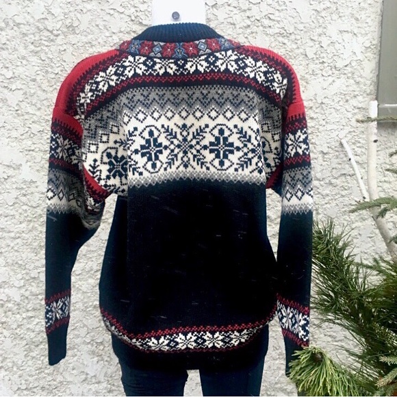 Norwool of Norway Wool Fair Isle Sweater. Size M - Picture 2 of 10